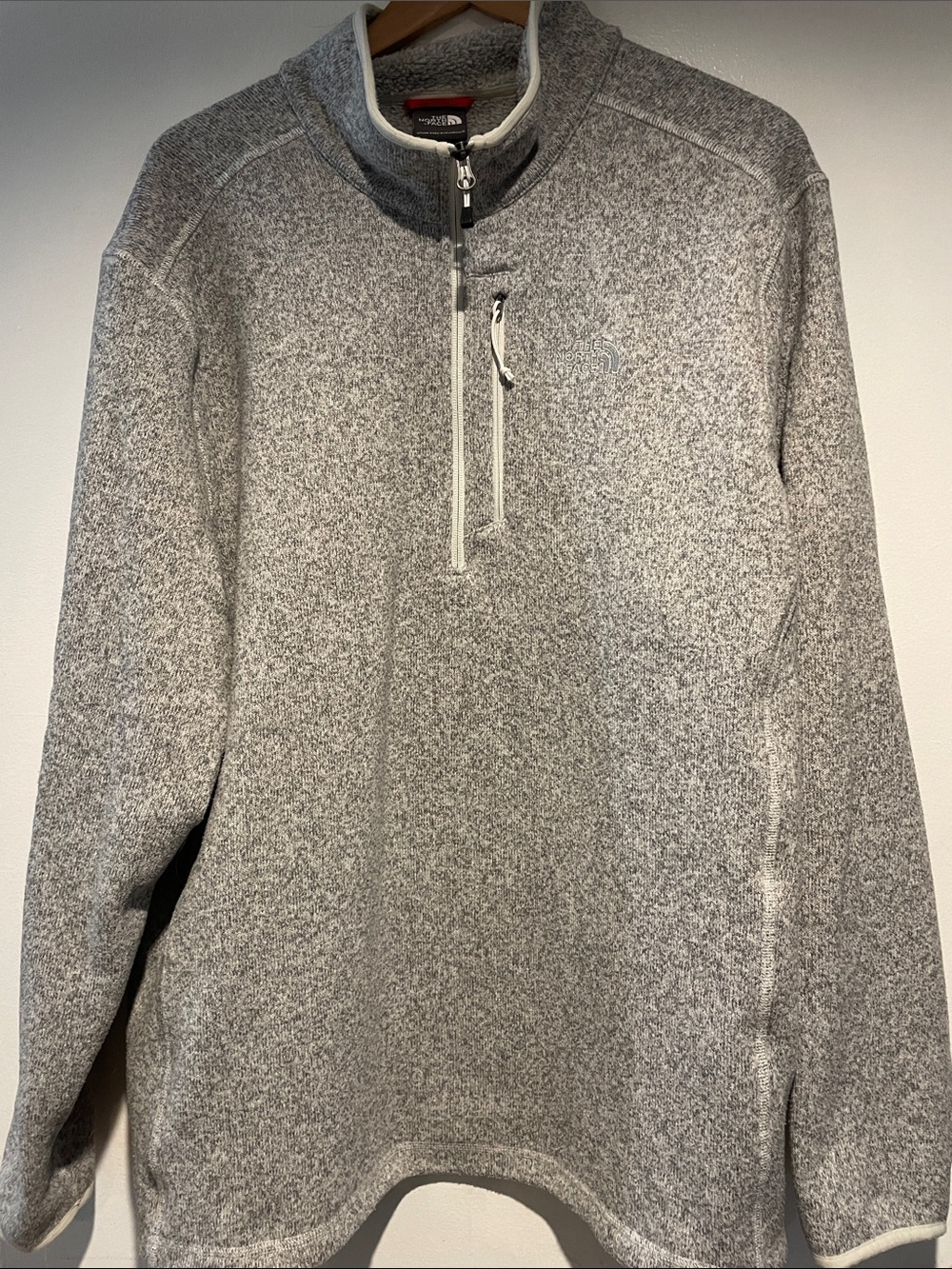 The North Face Men’s Heather Gray Half-Zip Pullover